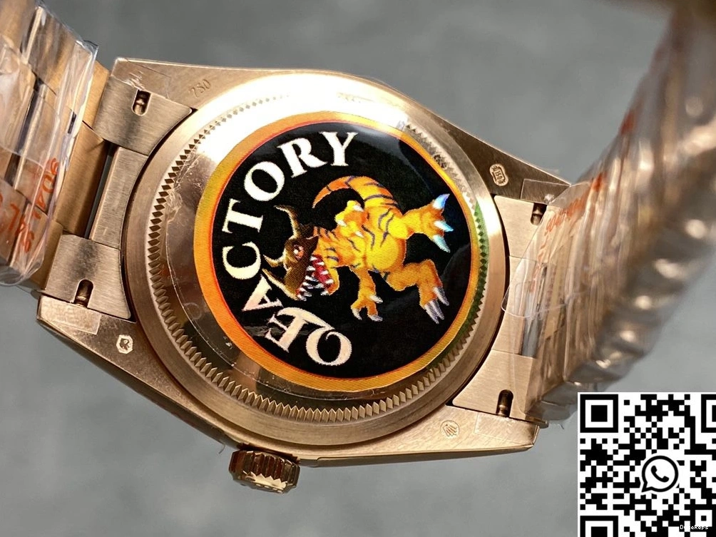 Dial v5 M128235 Factory Date Steel Day QF Gold White Rose Rolex Tungsten 36mm 0711